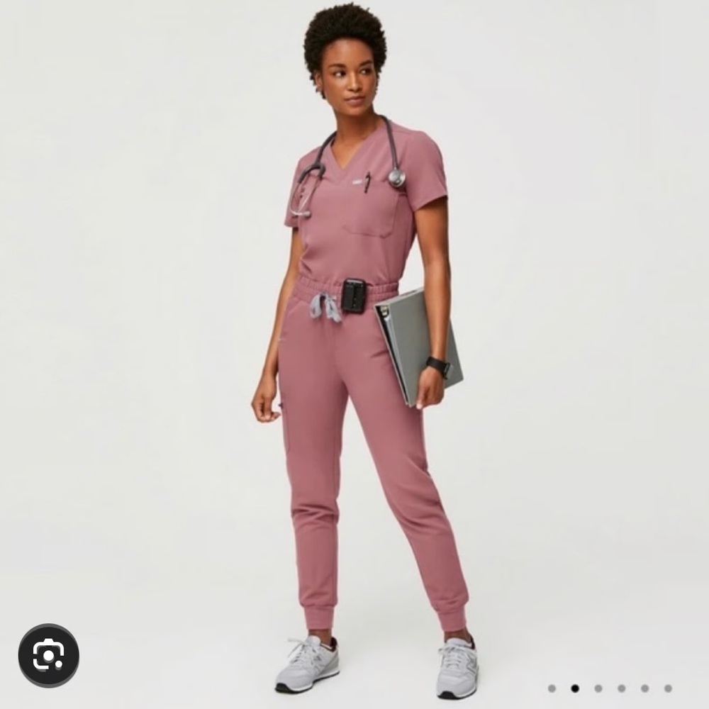 Mauve High Waisted Scrub Set - XS/XXSP